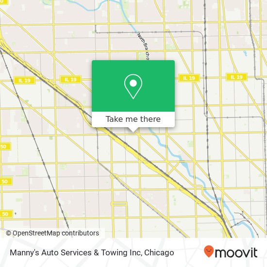 Manny's Auto Services & Towing Inc map