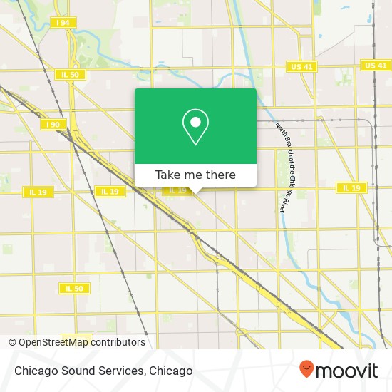 Mapa de Chicago Sound Services