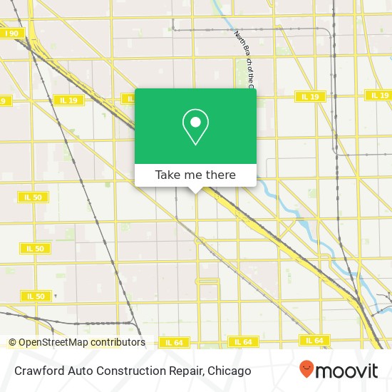 Crawford Auto Construction Repair map