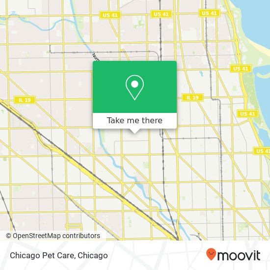 Chicago Pet Care map