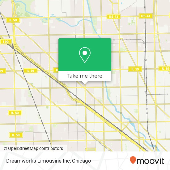 Mapa de Dreamworks Limousine Inc