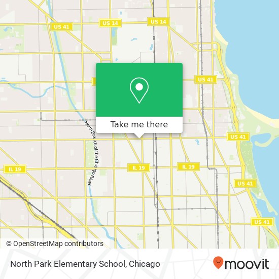 North Park Elementary School map