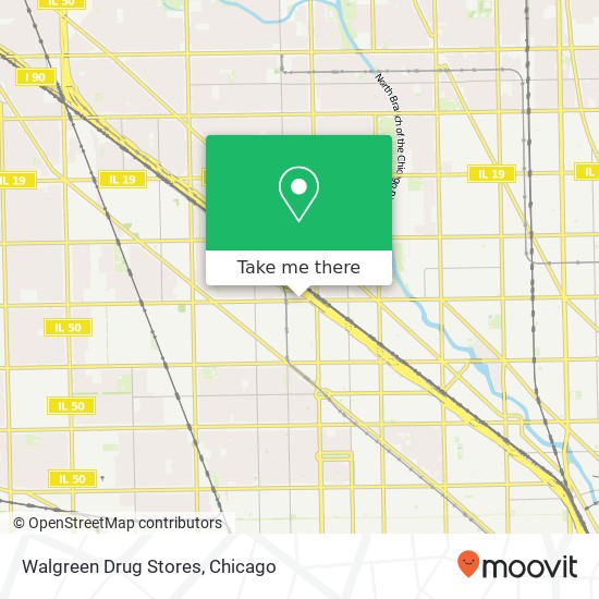 Mapa de Walgreen Drug Stores