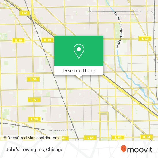 Mapa de John's Towing Inc