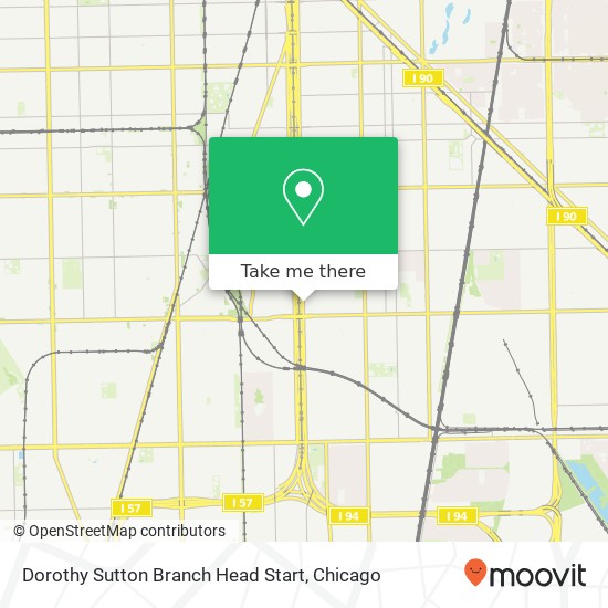 Dorothy Sutton Branch Head Start map