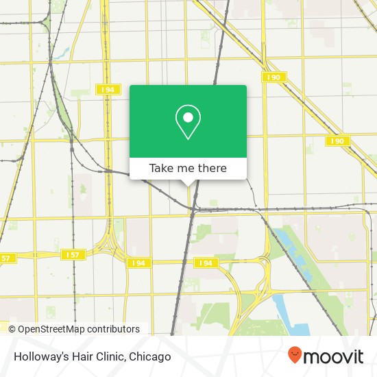 Mapa de Holloway's Hair Clinic