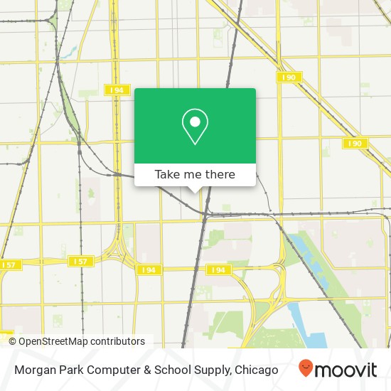 Mapa de Morgan Park Computer & School Supply