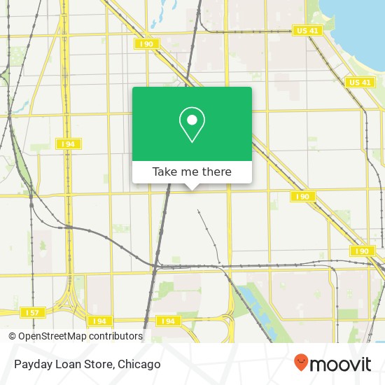 Payday Loan Store map