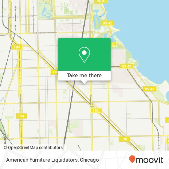 American Furniture Liquidators map