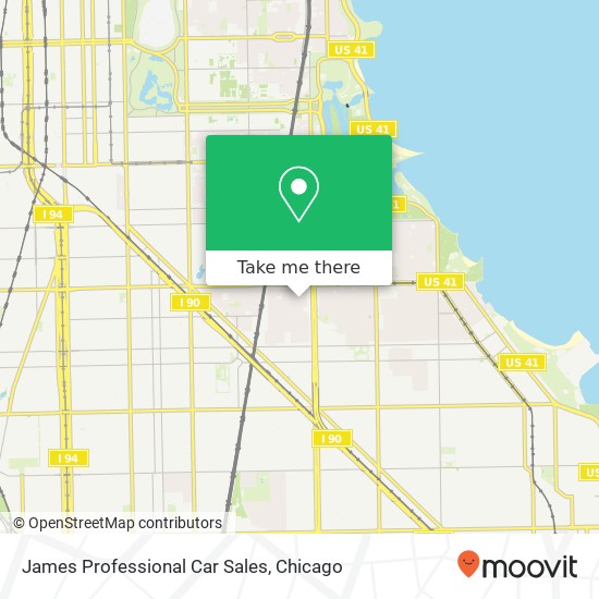 James Professional Car Sales map