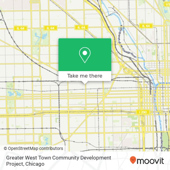 Greater West Town Community Development Project map