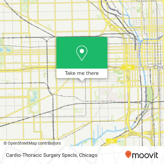 Mapa de Cardio-Thoracic Surgery Specls