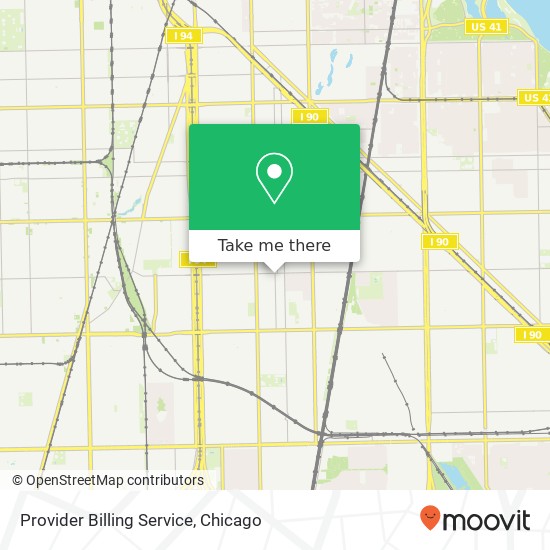 Provider Billing Service map