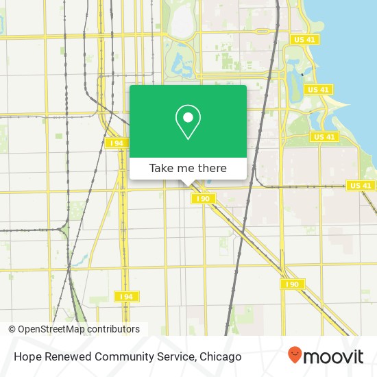 Hope Renewed Community Service map