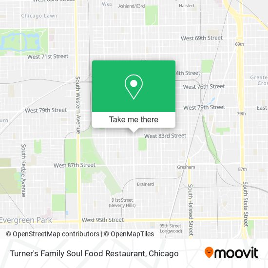 Turner's Family Soul Food Restaurant map