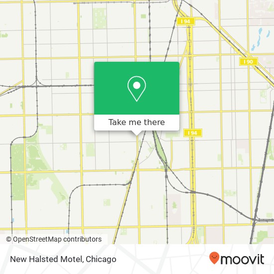 New Halsted Motel map