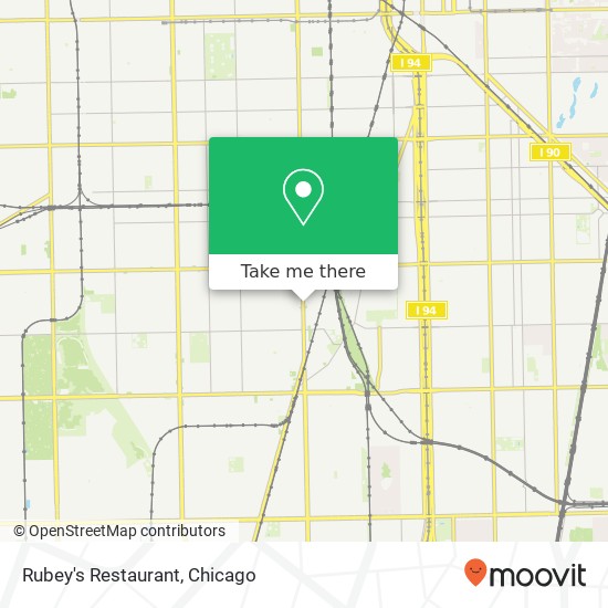 Rubey's Restaurant map