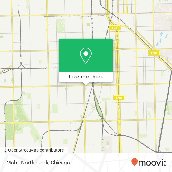Mobil Northbrook map