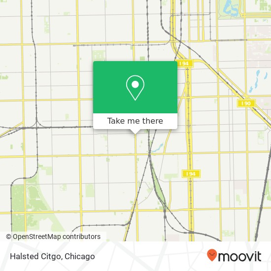 Halsted Citgo map