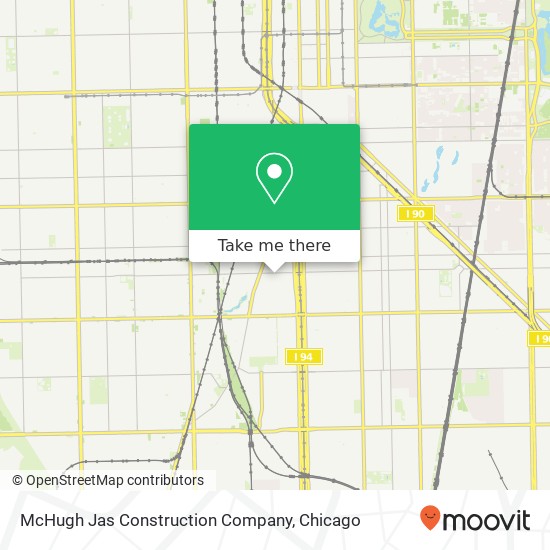 McHugh Jas Construction Company map