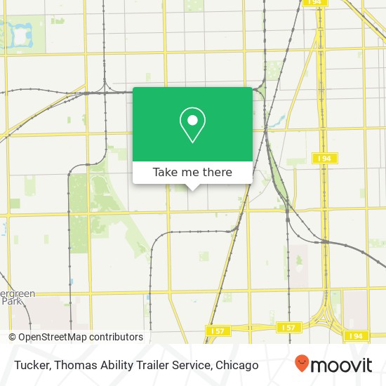 Tucker, Thomas Ability Trailer Service map