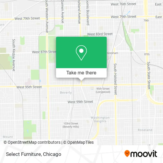 Select Furniture map