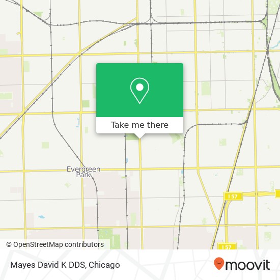 Mayes David K DDS map