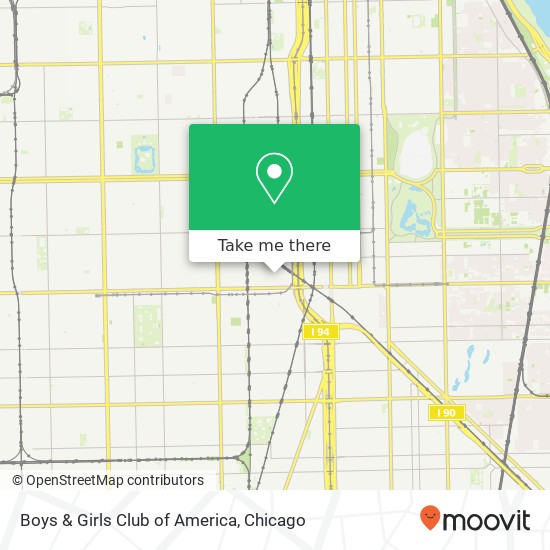 Mapa de Boys & Girls Club of America