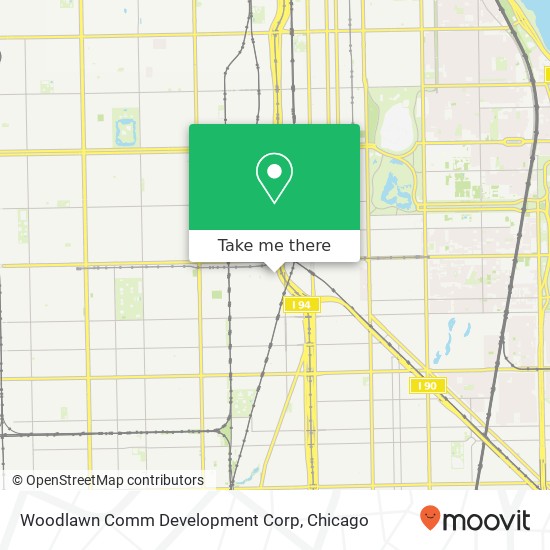 Mapa de Woodlawn Comm Development Corp