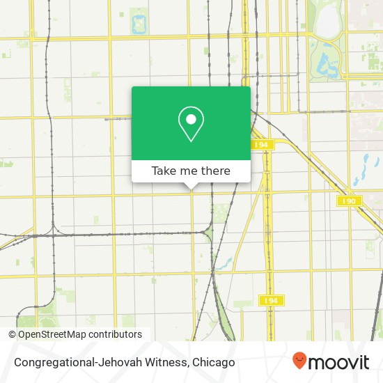 Mapa de Congregational-Jehovah Witness
