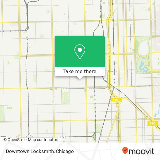 Downtown Locksmith map