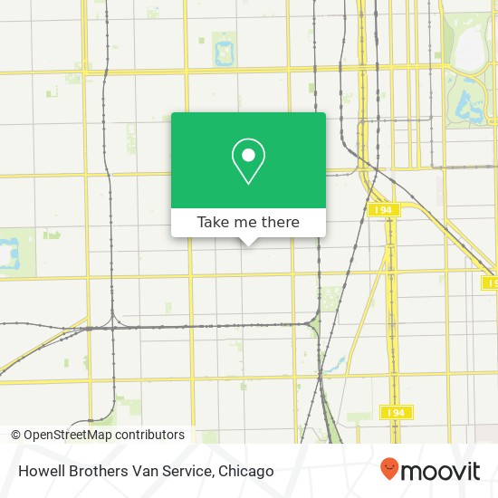 Howell Brothers Van Service map