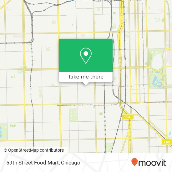 Mapa de 59th Street Food Mart