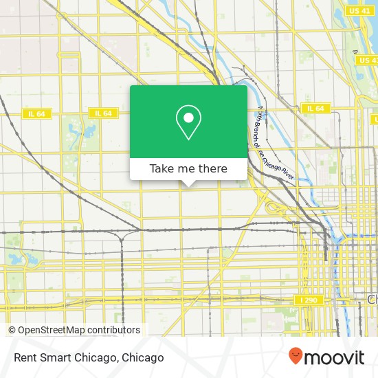 Mapa de Rent Smart Chicago