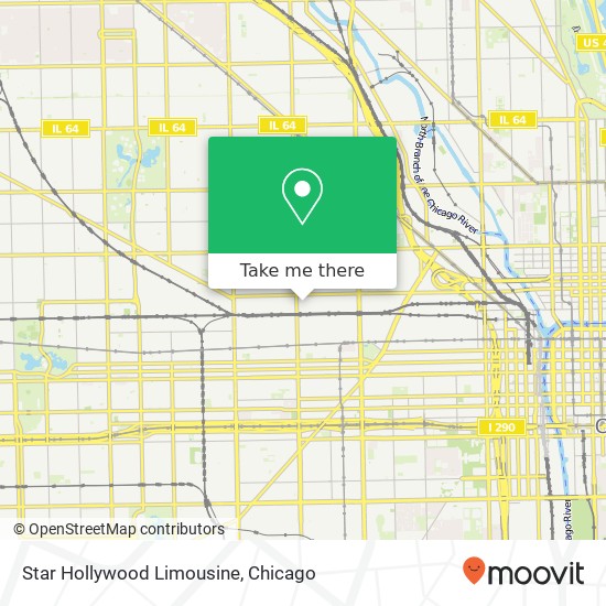 Star Hollywood Limousine map