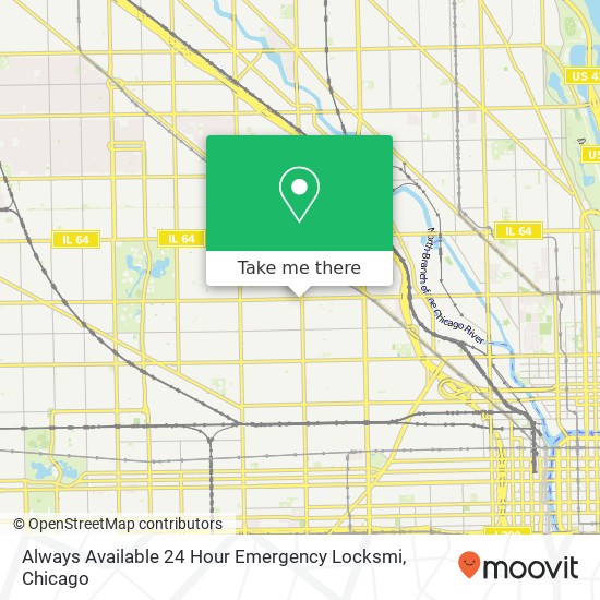 Always Available 24 Hour Emergency Locksmi map