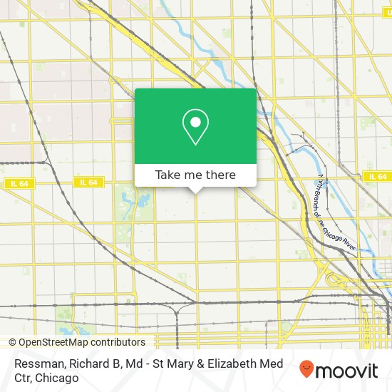 Ressman, Richard B, Md - St Mary & Elizabeth Med Ctr map