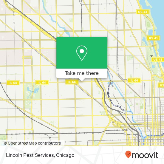 Lincoln Pest Services map