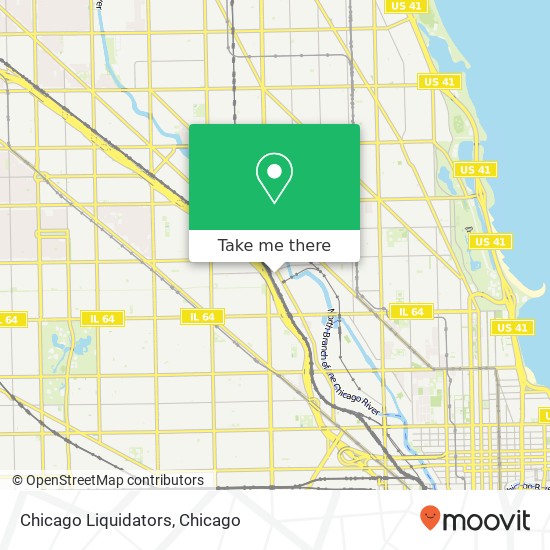 Chicago Liquidators map