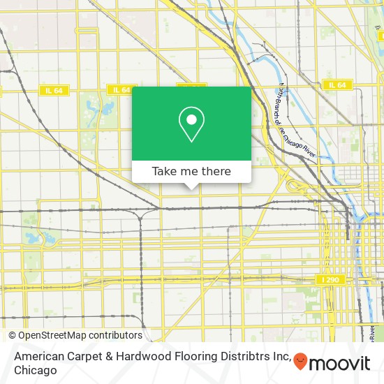 Mapa de American Carpet & Hardwood Flooring Distribtrs Inc