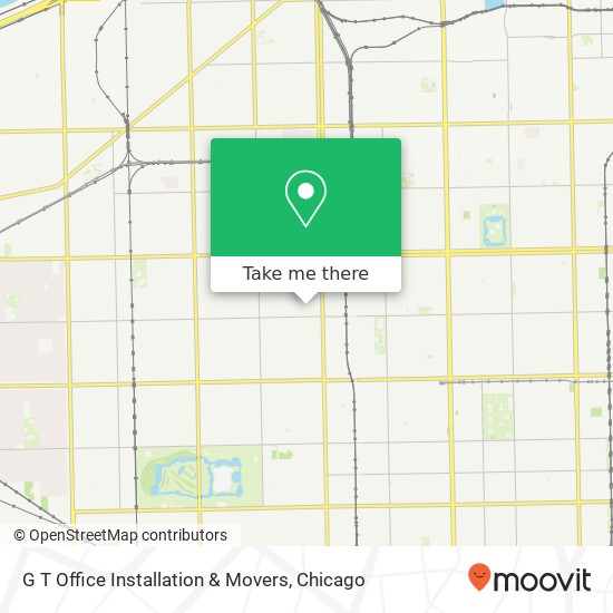 G T Office Installation & Movers map