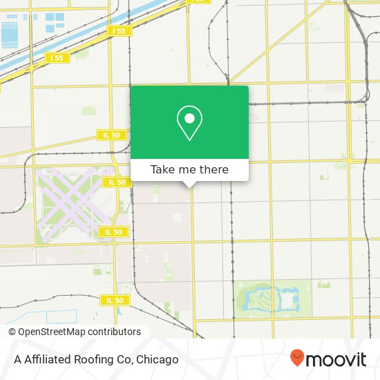 A Affiliated Roofing Co map