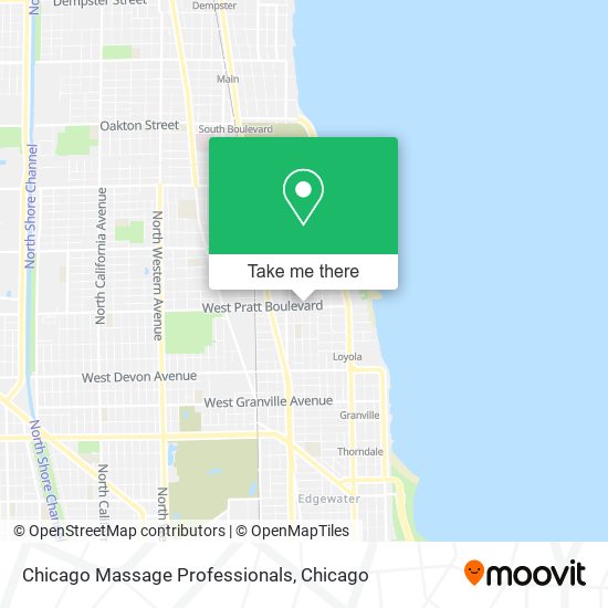 Chicago Massage Professionals map