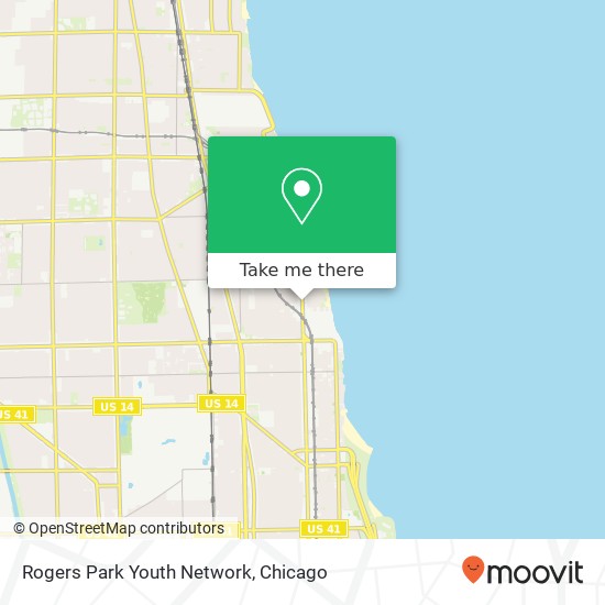 Mapa de Rogers Park Youth Network