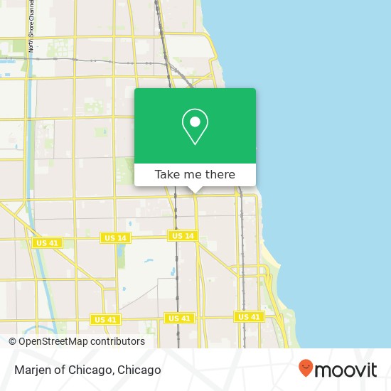 Marjen of Chicago map