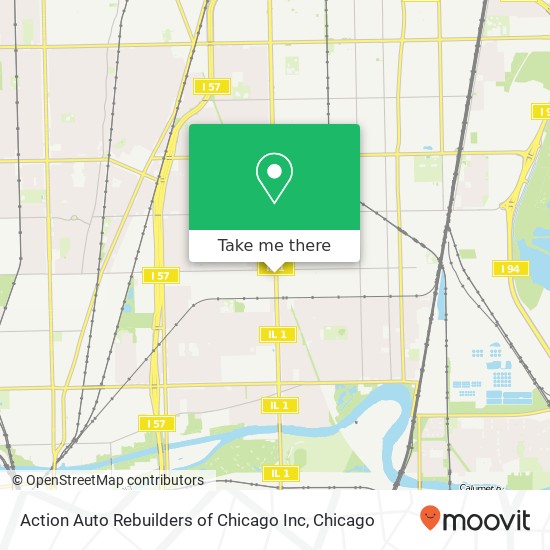 Mapa de Action Auto Rebuilders of Chicago Inc