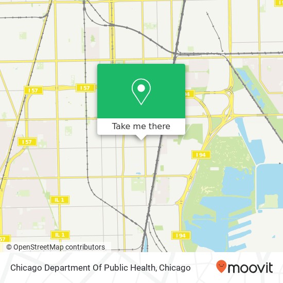 Mapa de Chicago Department Of Public Health