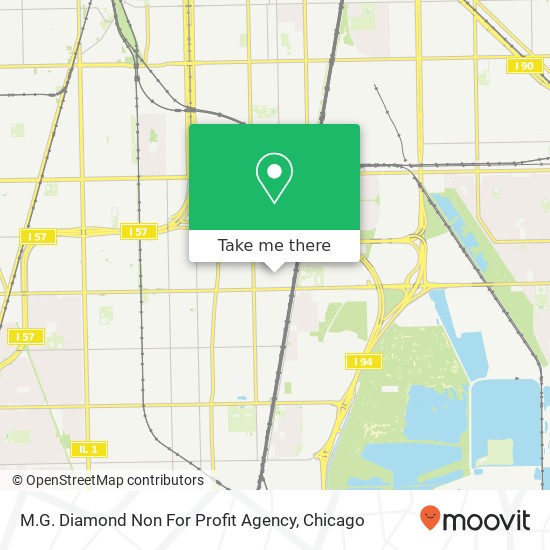 M.G. Diamond Non For Profit Agency map