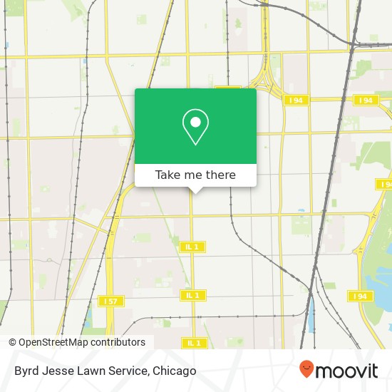 Byrd Jesse Lawn Service map