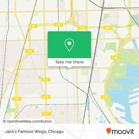 Jack's Famous Wings map